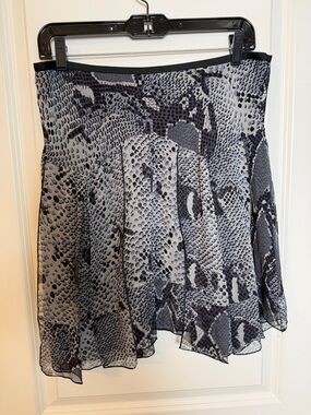 Diane von Furstenberg DVF Silk Flutter Skirt